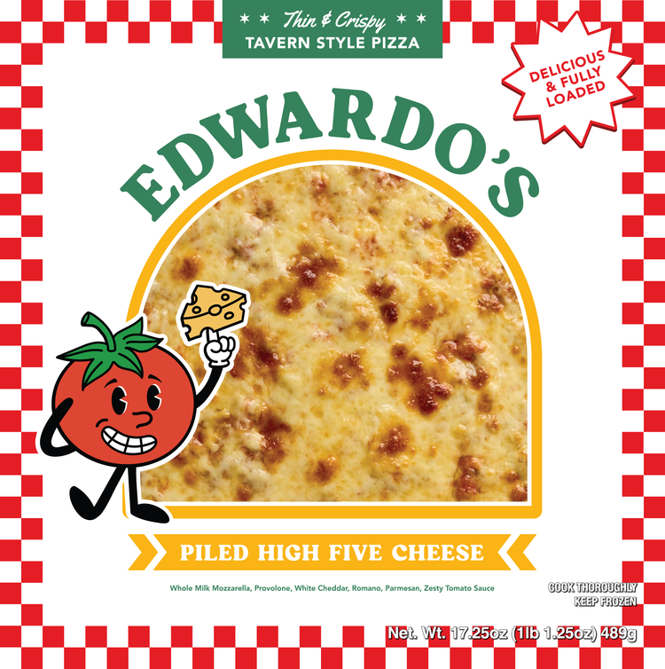 Edwardo's Piled High Five Cheese frozen pizza