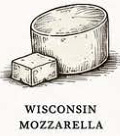 Wisconsin Mozzarella: aged, never a processed substitute